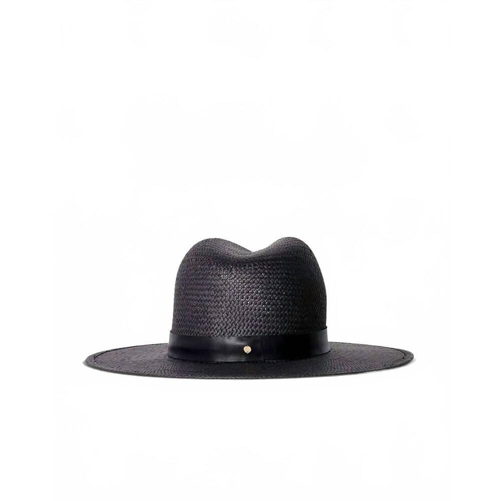 NEW JANESSA LEONE women's simone fedora shape hat in black - Picture 2 of 5